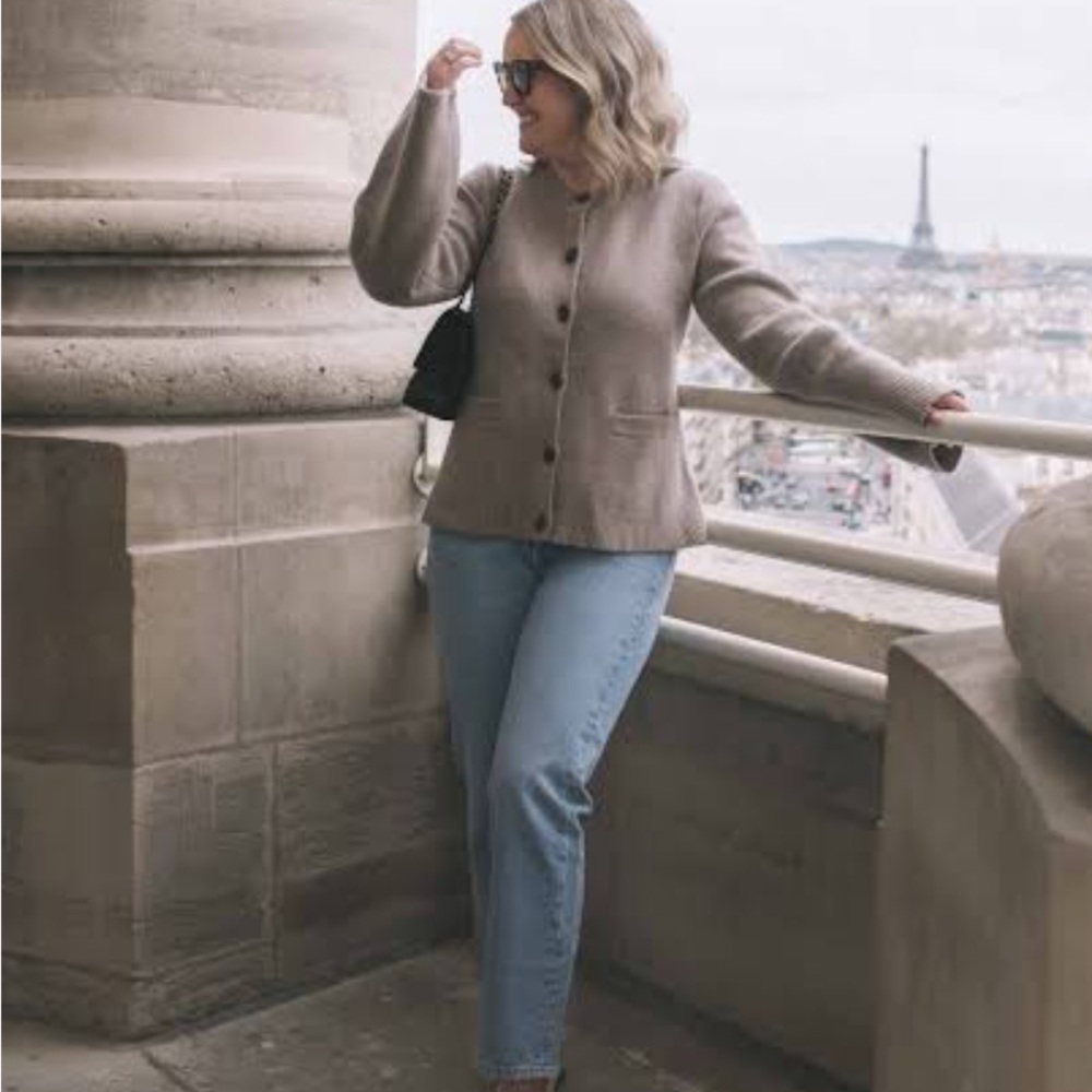 Jenni Kayne Cooper Cardigan in Taupe - Picture 8 of 16